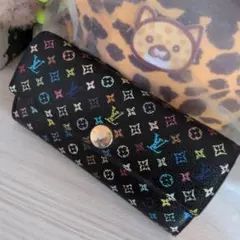 ルイ・ヴィトン長財布 ブラック/マルチカラー