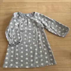 グレー　ワンピース 6歳　114センチ