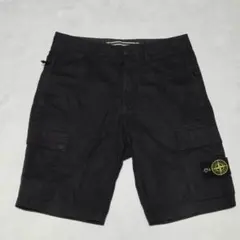 STONE ISLAND カーゴショーツ ショートパンツ　　ブラック　28のサムネイル