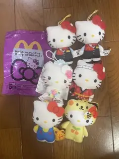 ハローキティ マクドナルド　ぬいぐるみ 6体セット　ハッピーセット　キティちゃん
