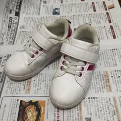 キッズスニーカー 18.0cm ホワイト ピンクのサムネイル
