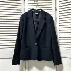 美品 Simplicite シンプリシテェ テーラード ジャケット 40 黒