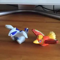 ポケモン フィギュア　ポケモンキッズ　指人形　ルギア ホウオウ