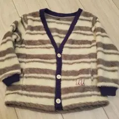 u u UNDERCOVER×ユニクロ　ボーダーフリース110cm