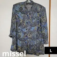 missel　L　シャツ　ペイズリー柄　トップス