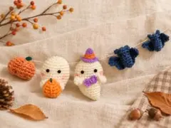 ハロウィン あみぐるみ ガーランド ハンドメイド かぎあみ その３インテリア
