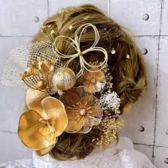 即購入OK！髪飾り ホワイト 成人式 卒業式 結婚式 前撮り 振袖 和装