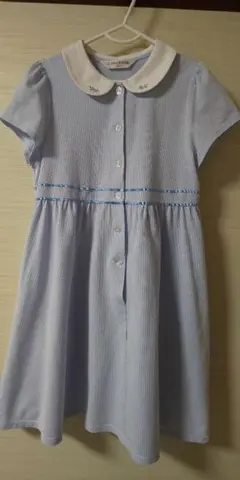 CHOPIN ショパン 水色 半袖ワンピース