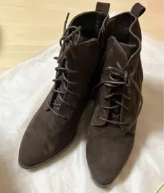 Bleu Bleuet ショートブーツ Ｌ(24.5～25) 5cmヒール