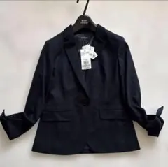 新品✨近年✨定価35200円 アンタイトル テーラードジャケ 黒 S 洗える 