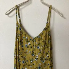 Samansa Mos2 blue キャミソールワンピース M