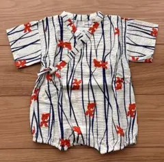 即完】ZARA ベビー甚平 金魚柄 3-6m - メルカリ