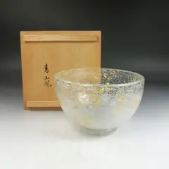 Ｗ４８４　茶碗　『ぎやまん　金箔』『永昌亭　青嵐 作』　共箱　抹茶碗　茶道具 2026年最新】ギヤマン 茶碗の人気アイテム - メルカリ