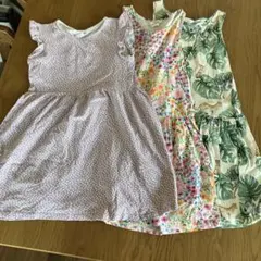 H&M ノースリーブワンピース 3点セット