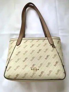 【12月まで】COACH ロゴプリント トートバッグ