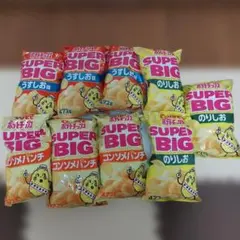 カルビー ポテトチップス SUPER BIG うすしお　コンソメ　のりしおのサムネイル