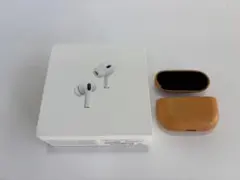 AirPods Pro 2 USB-Cレザーケース付き