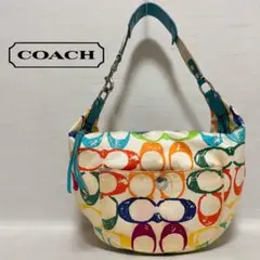 COACH コーチ ワンショルダーバッグ シグネチャー スクリブル マルチカラーのサムネイル