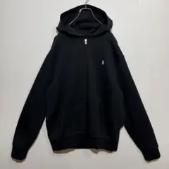 ポロラルフローレン ジップアップ パーカー XL ブラック ポニー刺繍 HD26