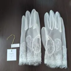 Chérie ホワイト ウェディンググローブ