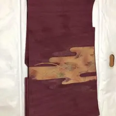 断捨離★着物　ワイン色　帯