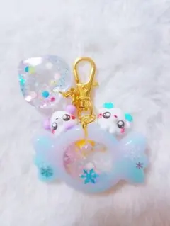 冬キャンディー　くま&トナカイ　シェイカーキーホルダー　シャカシャカキーホルダー