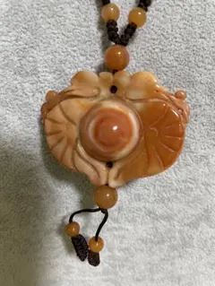 希少！ 天珠 老天珠 宝瓶 寶瓶 大玉 円周8cm ネックレス ラスト! 未使用 王冠丸クリア香水瓶カメオネックレス☆日本製】 - 【ロリアンピンク