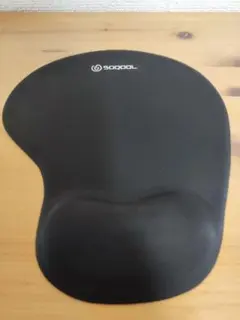 SOQOOL マウスパッド リストレスト付き ブラックのサムネイル