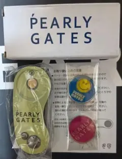 86.新品 PEARLY GATES グリーンフォーク ベージュ マーカー2個付のサムネイル