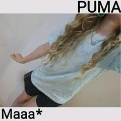 PUMA　総柄　ロゴ　オーバーサイズ　Tシャツ　可愛いCOLOR♡