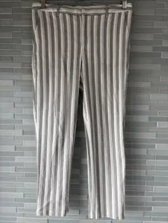 GALERIE VIE カーキストライプパンツ