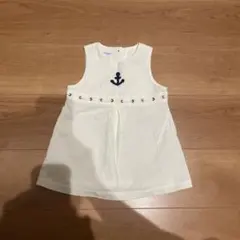 ファミリア　familiar ジャンパースカート　80 マリン