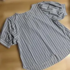 any FAM ストライプ バルーンスリーブ シャツのサムネイル