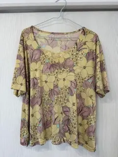 MISSEL 花柄レースネック 半袖カットソーのサムネイル