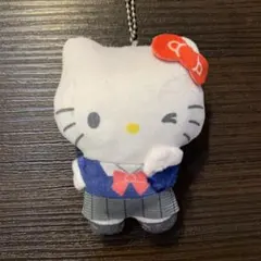 ハローキティ 制服風 ぬいぐるみ ストラップ付き