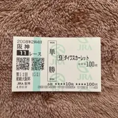 2025年最新】ダイワスカーレット 馬券の人気アイテム - メルカリ