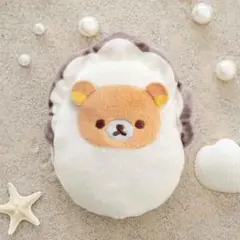 牡蠣リラックマ ぬいぐるみポーチ ミニポーチ