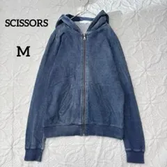 SCISSORS フルジップパーカー　ネイビー　M