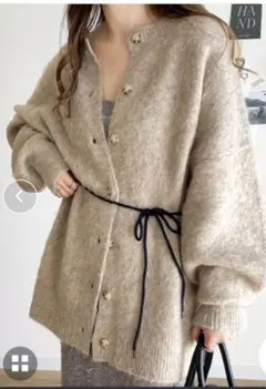 モヘアニット カーディガン