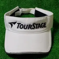 ツアーステージ TOURSTAGE サンバイザー 白 ホワイト ユニセックス