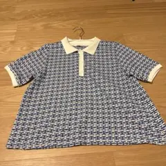 Aquascutum アクアスキュータム ブラウスシャツ日本製ホワイト マリン 