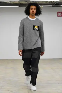 HOMME PLUS 2002SS 蛍光期 チェック ニット - メルカリ