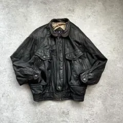 【超希少レア】80s 短丈 ヴィンテージ フライトレザージャケット L