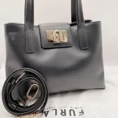 FURLA 現行 ハンドバッグ ショルダーバッグ 2way ターンロック 極美品