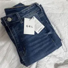 GRL ハイウエストフレアデニムcu498