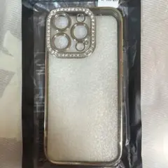 iPhone 15 Pro用ケース ラインストーン付き