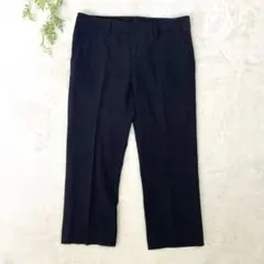 イネド　INED スラックス ストレッチパンツ　グレー　テーパードパンツ　9号