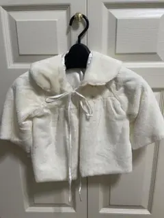 【値下げ】ケープ フォーマルジャケット ホワイト 110結婚式