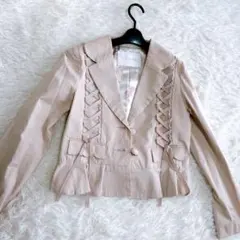 【美品】リズリサ　ベージュ テーラードジャケット