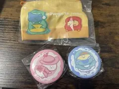お文具といっしょ あそーとこれくしょんなのです2 セット売りのみ　缶バッチポーチ